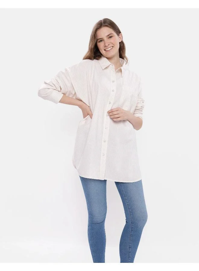 امريكان ايجل AE Oversized Oxford Button-Up Shirt
