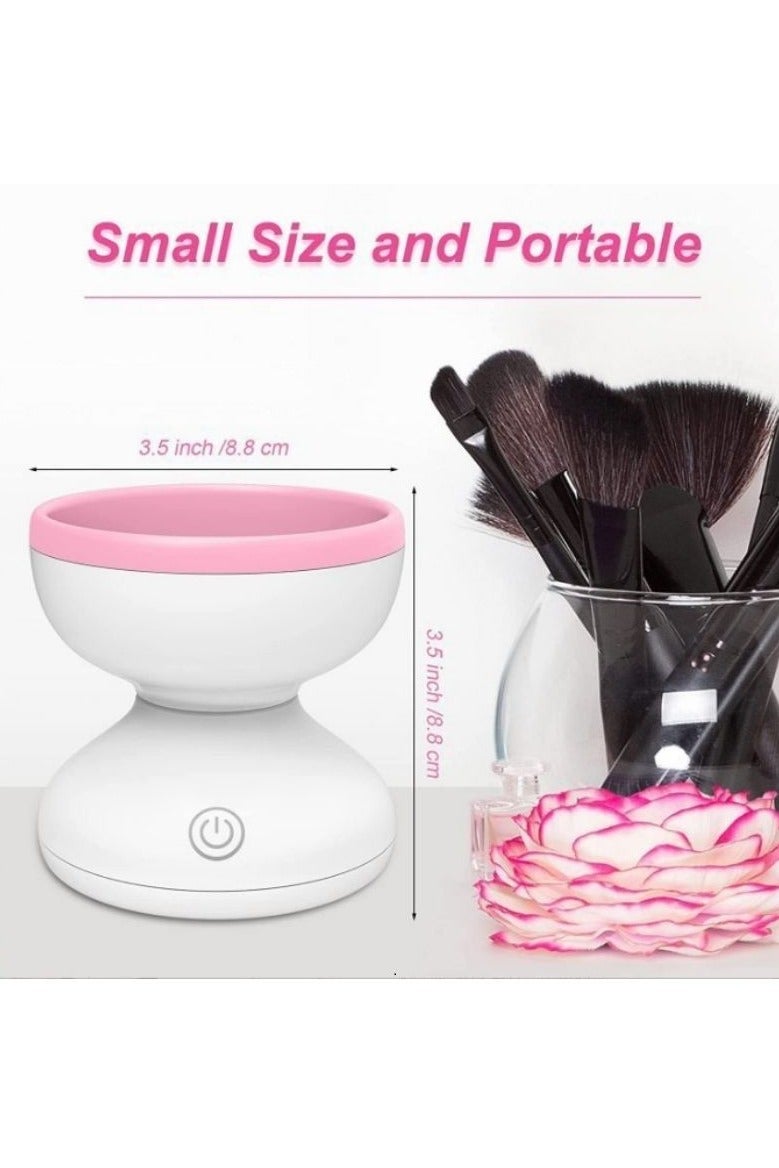 Electric Make-up Brush Cleaner – Automatic USB Charging Brush Cleaner with Silicone Holder - Image 5