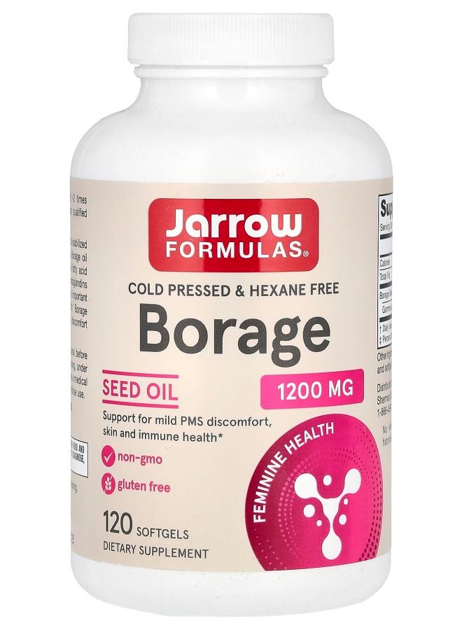jarrow formulas Borage Seed Oil  1200 mg 120 Softgels