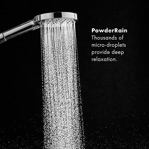 hansgrohe Raindance Select S Low Flow 5-inch Handheld Shower Head Modern 3 -Spray PowderRain, Rain, Whirl 26036001 - Image 5