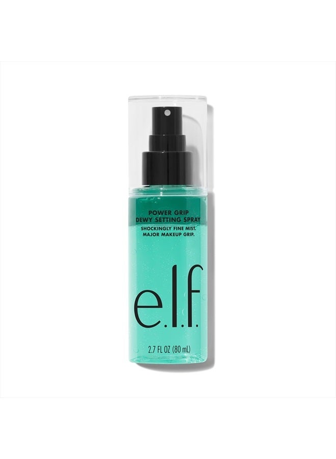 elf Power Grip Dewy Setting Spray, Ultra Fine Mist Made With Hyaluronic Acid, Grips Makeup For A Hydrated, Dewy Finish, Vegan & Cruelty-Free  - Image 1