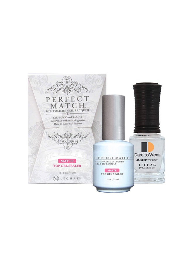 Lechat Matte Top Gel Sealer Soak Off Gel Nail Polish UV LED Gel Polish PMTM01