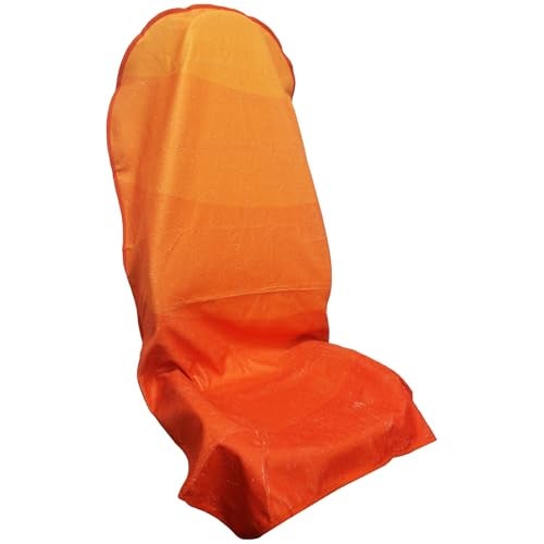 Hirritale Waterproof Car Seat Cover for Front Seats, Protector for Cars SUVs Trucks, Sweat Towel Seat Covers Bucket for Gym,Workout,Beach,Hiking,Running Swimming(Orange, 1PC) - Image 1