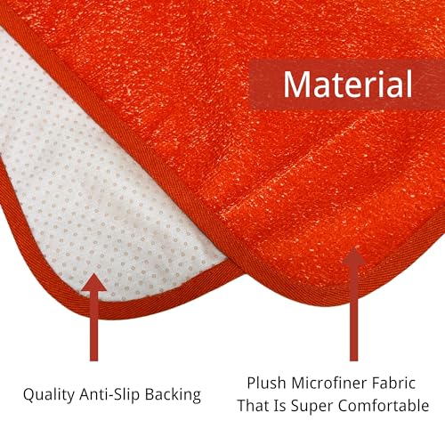 Hirritale Waterproof Car Seat Cover for Front Seats, Protector for Cars SUVs Trucks, Sweat Towel Seat Covers Bucket for Gym,Workout,Beach,Hiking,Running Swimming(Orange, 1PC) - Image 4
