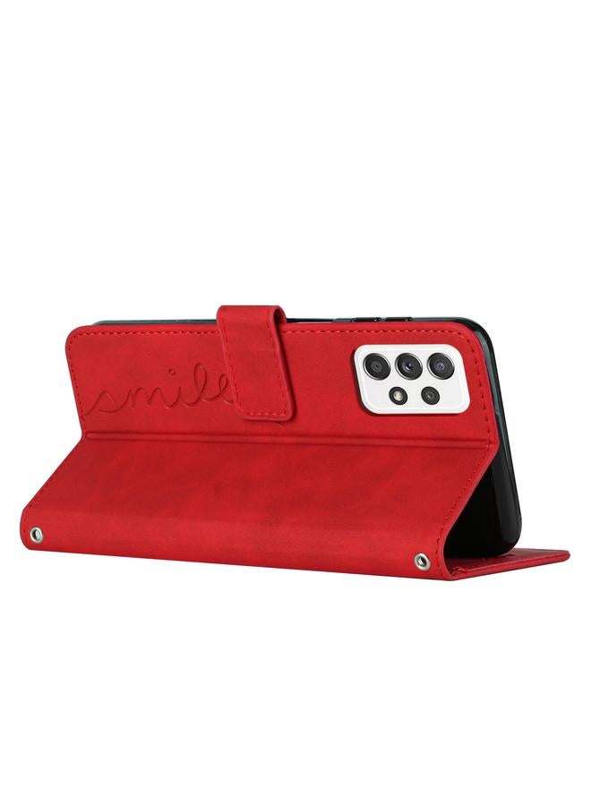 اس-توب جراب لهاتف Samsung Galaxy A32 4G مصنوع من الجلد بنمط قلب - Image 4