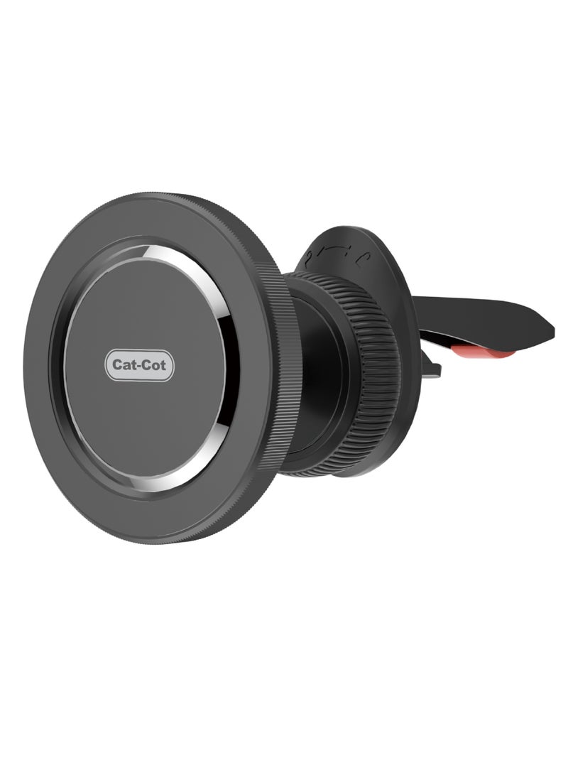 Cat - Cot حامل هاتف السيارة المغناطيسي Cat-Cot للتهوية مع قاعدة قابلة للسحب، دوران 360° وقبضة مغناطيسية قوية – حامل موبايل عالمي مدمج | CT-29 - Image 1