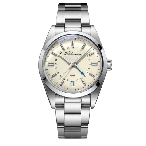 ADDIESDIVE ساعات ADDIESDIVE GMT للرجال 36 مم قرص صغير كوارتز 51524 H غواص مقاومة للماء حتى 100 م من الفولاذ المقاوم للصدأ - Image 1