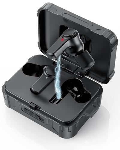 Qozybuds Bluetooth 5.4 Jobsite Earbuds, 29dB SNR Hearing Protection, 70Hours Playtime, ENC Ear Protection, IPX6 Waterproof, True Wireless Earplugs for Work with 12pcs Ear Buds - Image 1