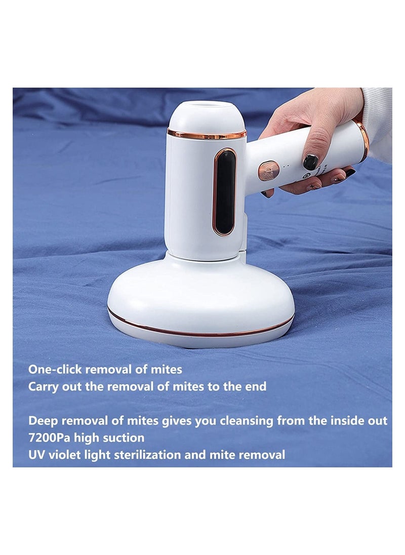 Generic - Vacuum Cleaner Mites Removal Instrument,Wireless Handheld Mattress Cleaner hine UV Deep Cleaning 7500Pa Dust Mite Remover for Upholstery & Mattresses,Green - Image 1