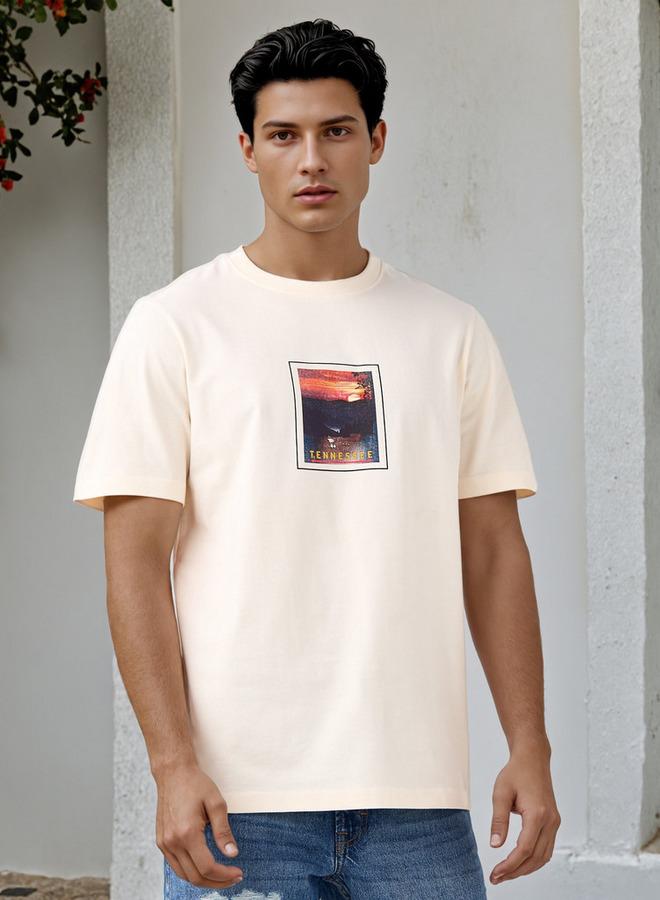 Splash FAV Peanuts Print T-shirt with Crew Neck - Image 1