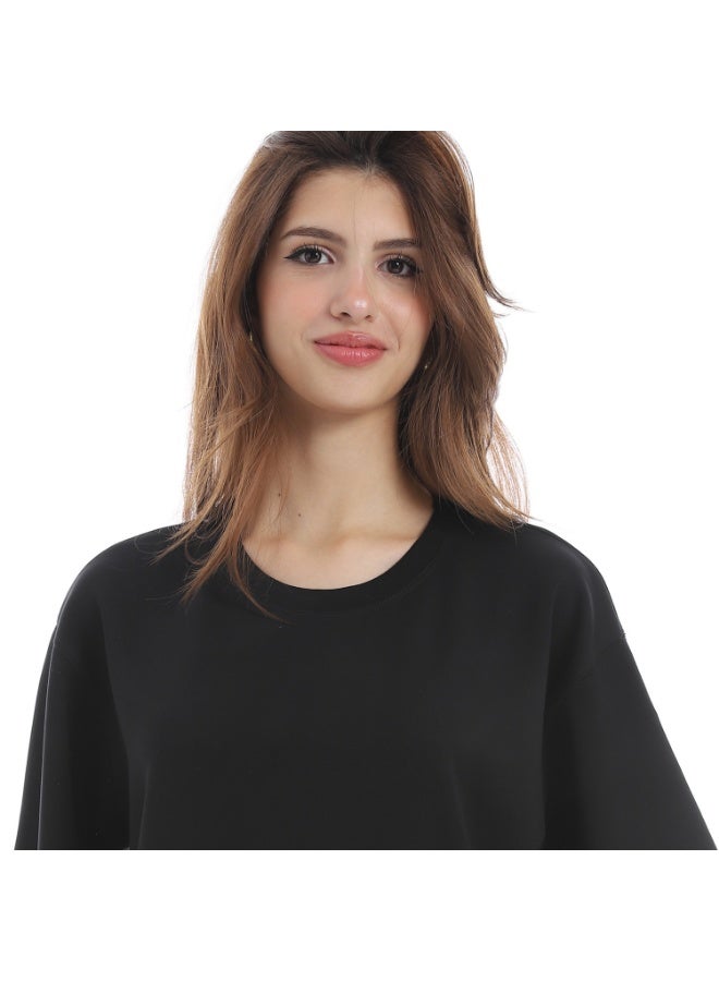 Cocktail 8714-croped top-black - Image 4