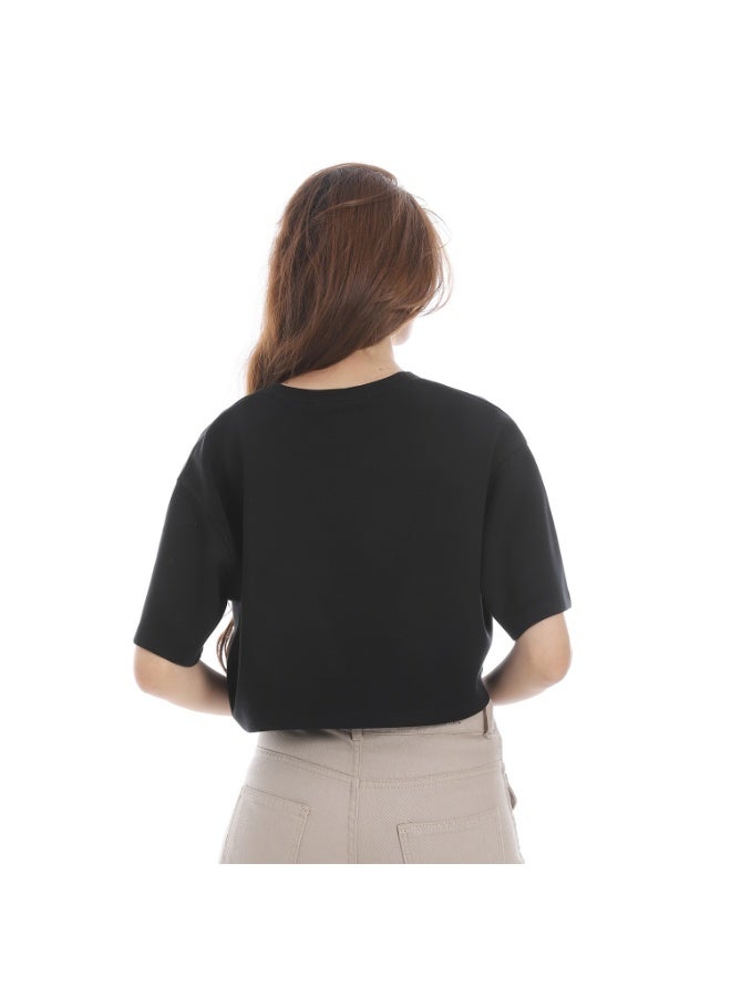 Cocktail 8714-croped top-black - Image 3