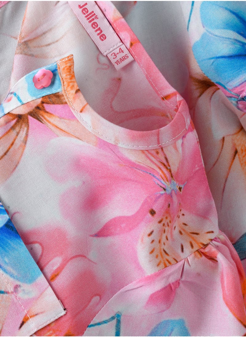 Jelliene Blooming Beauty: Girls' Breezy Blouse Chic Style & Summertime Comfort  - Image 4
