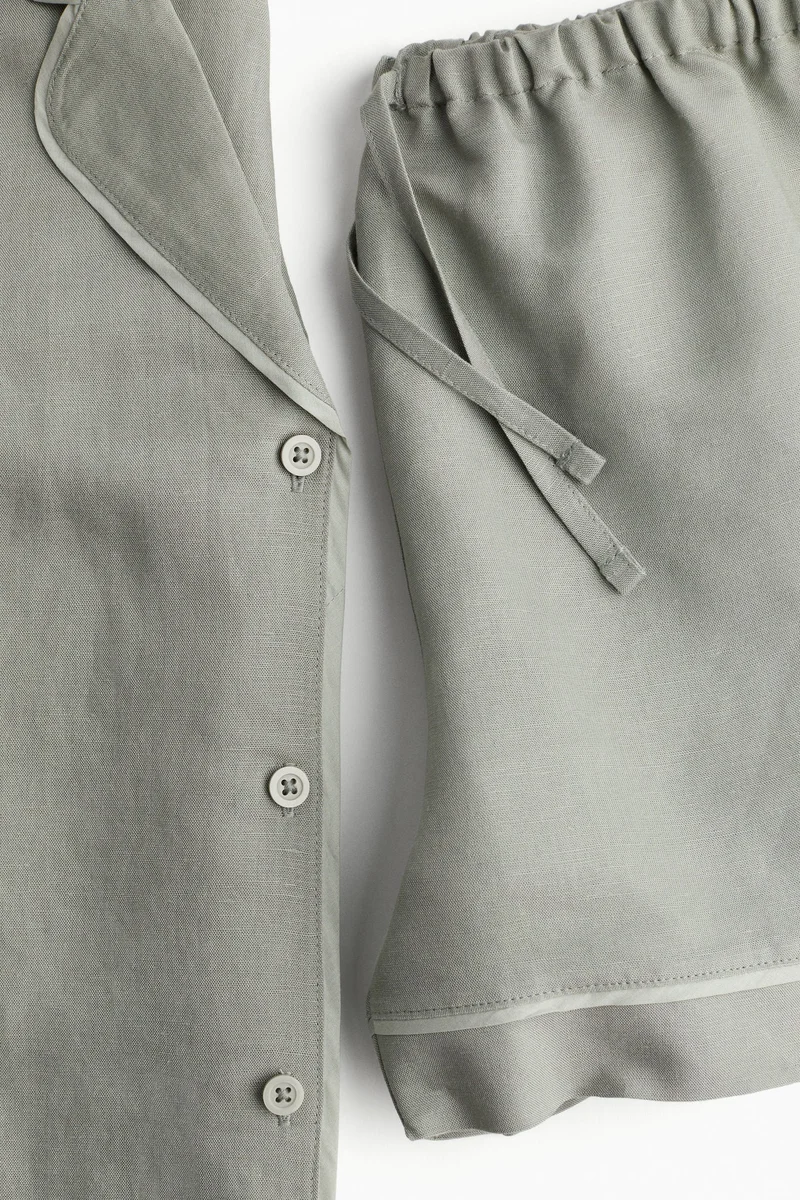 اتش اند ام بيجاما من مزيج الكتان