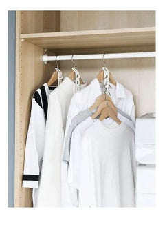 Y&D Clothes Hanger Connector Hooks, Cascading Pace Saving Series Multi-function Multi-layer Wall Chest Hook, Hangers Space Plastic (12 Pcs)  - Image 2