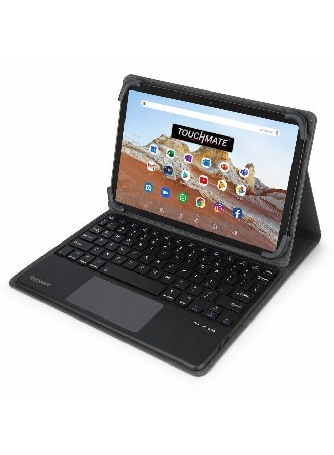 TOUCHMATE Universal Tablet Cover with Bluetooth Keyboard & Trackpad | For 10”, 10.1”, 10.2”, 10.3”, 10.4” & 10.5” Tablets - Image 1