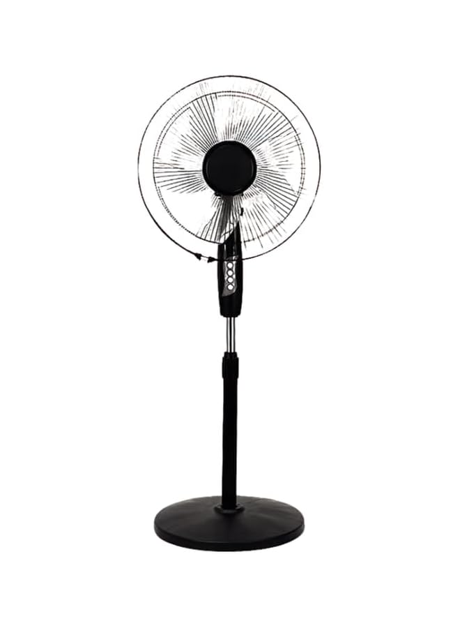 Denx Stand Fan 3 Speed Settings Whisper Quiet Widespread Oscillation Black And White - Image 1