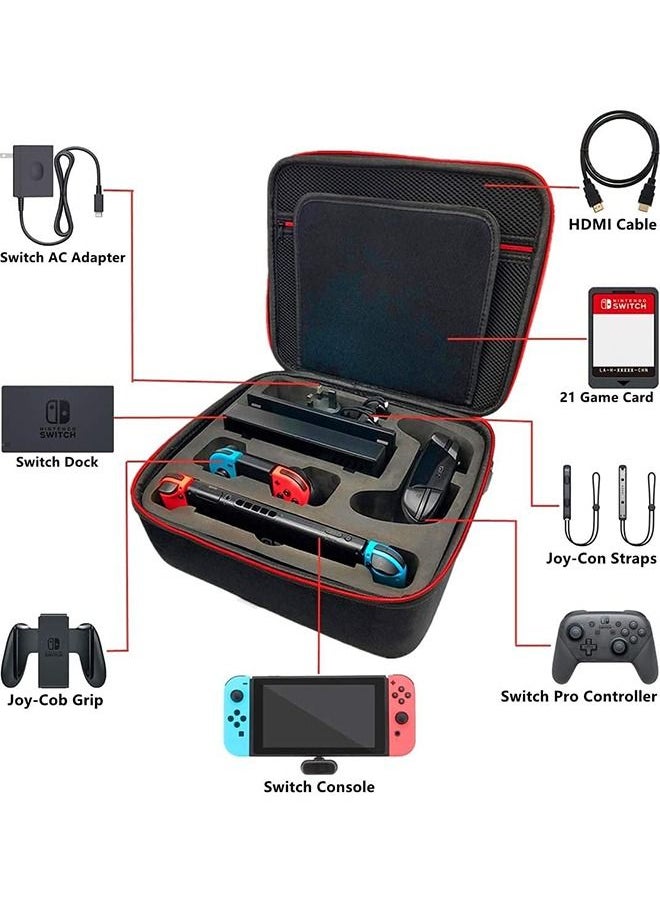 Arabest - Carrying Storage Case for Nintendo Switch, Travel Switch Case, Hard Carrying Case Compatible with Nintendo Switch, Travel Case Compatible with Nintendo Switch - Image 1