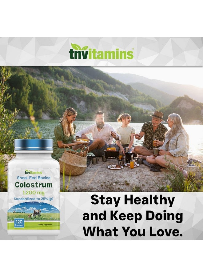 tnvitamins Colostrum Supplement 1,200 mg Per Serving, 120 Capsules | Standardized to 25% IgG (Immunoglobulin G) | Grass-Fed Bovine Colostrum Powder Caps | Immune Support Supplement | Non-GMO, Made in the USA! - Image 5