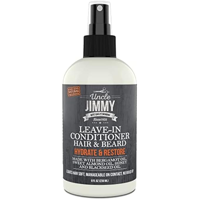 uncle jimmy PRODUCTS HAIR & BEARD LEAVE-IN CONDITIONER 8OZ - Image 2