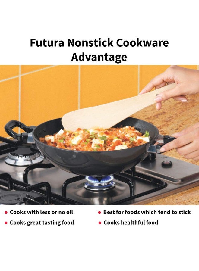 Hawkins Futura 1.5 Litre Deep Fry Pan, Non Stick Kadai, Round Bottom Kadhai, Small Non Stick Kadai, Black (NK15) - Image 4