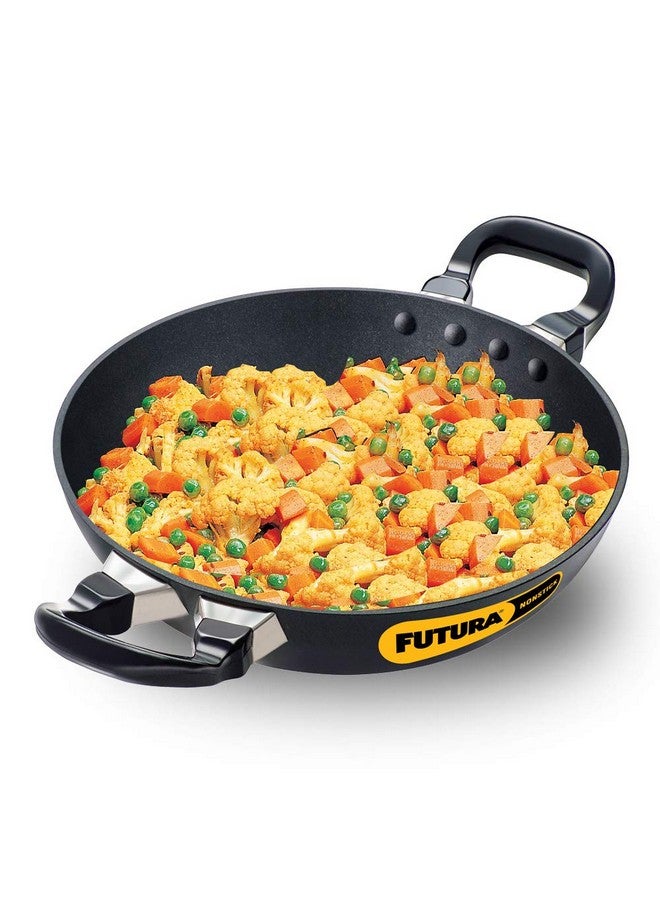 Hawkins Futura 1.5 Litre Deep Fry Pan, Non Stick Kadai, Round Bottom Kadhai, Small Non Stick Kadai, Black (NK15) - Image 1