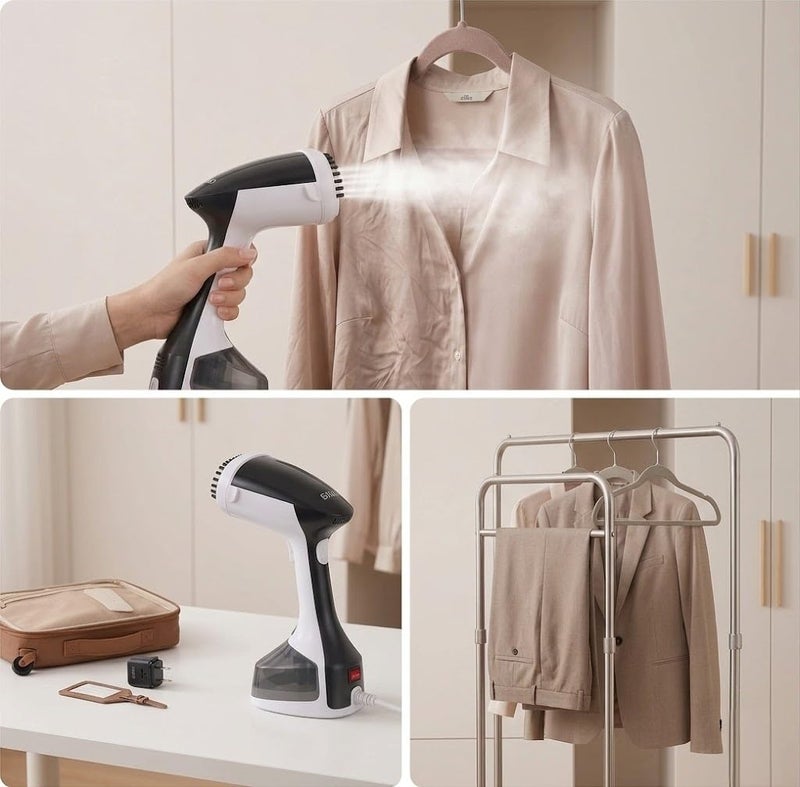 Handheld garment steamer, lightweight and compact, 1500W, iron - Image 2