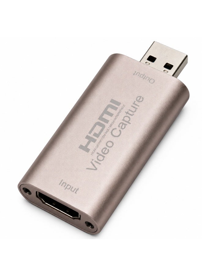 بطاقة التقاط فيديو بدقة 4K HDMI - جهاز التقاط فيديو وصوت من HDMI إلى USB 3.0 للبث المباشر والألعاب والبث المباشر ومؤتمرات الفيديو - Image 1