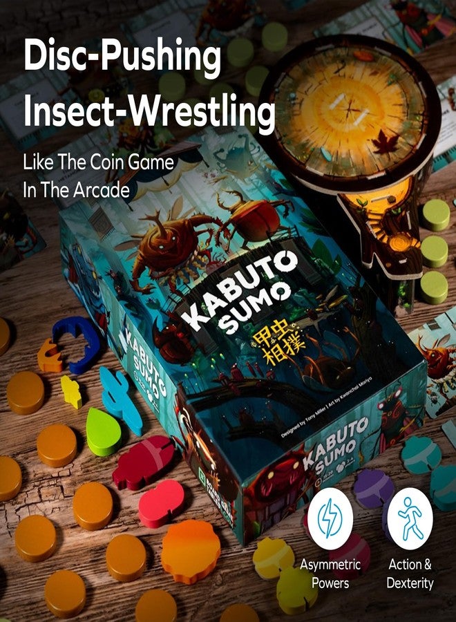 BOARD GAME TABLES.COM لعبة لوحية كابوتو سومو من أول بلاي | لعبة استراتيجية مصارعة الخنافس مناسبة لجميع أفراد العائلة | من 2 إلى 4 لاعبين، جولات سريعة من 15 إلى 20 دقيقة، قطع خشبية، لعبة لوحية تكتيكية ممتعة - Image 2