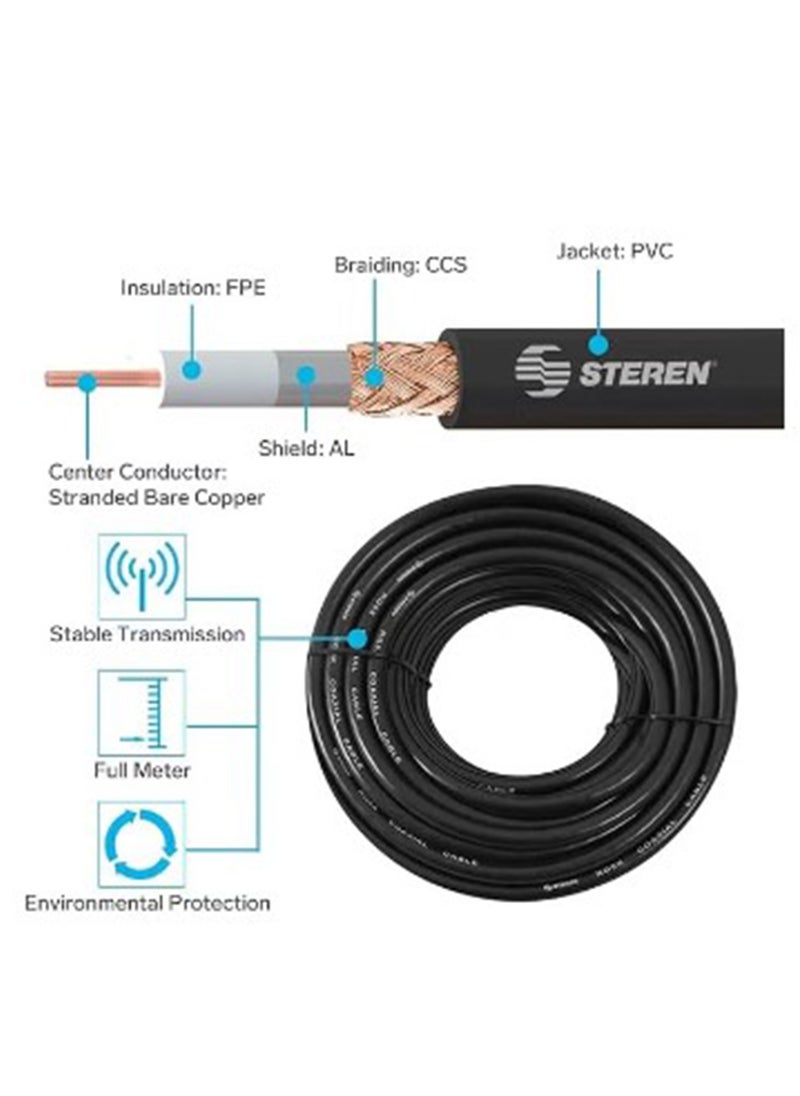 RG6 Coaxial Cable 48AL Wire 70Y Impedance 75 ohms Coverage Area 48 Percentage High Quality Signal Cable - pzsku/Z51FF356096C576DB1435Z/45/_/1725367763/952c5bce-1f00-447a-aeb1-45b1c6679e16