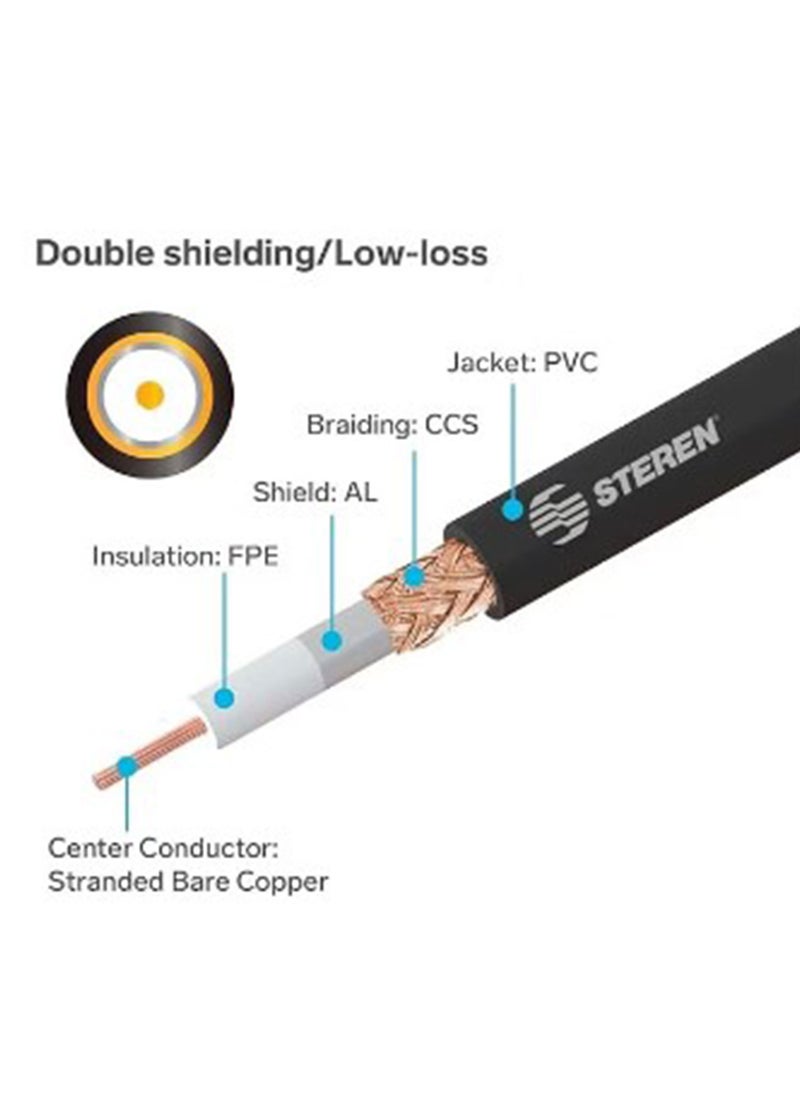 RG6 Coaxial Cable 48AL Wire 70Y Impedance 75 ohms Coverage Area 48 Percentage High Quality Signal Cable - pzsku/Z51FF356096C576DB1435Z/45/_/1725367765/64d53655-59f2-4451-9c0a-284059a01d91