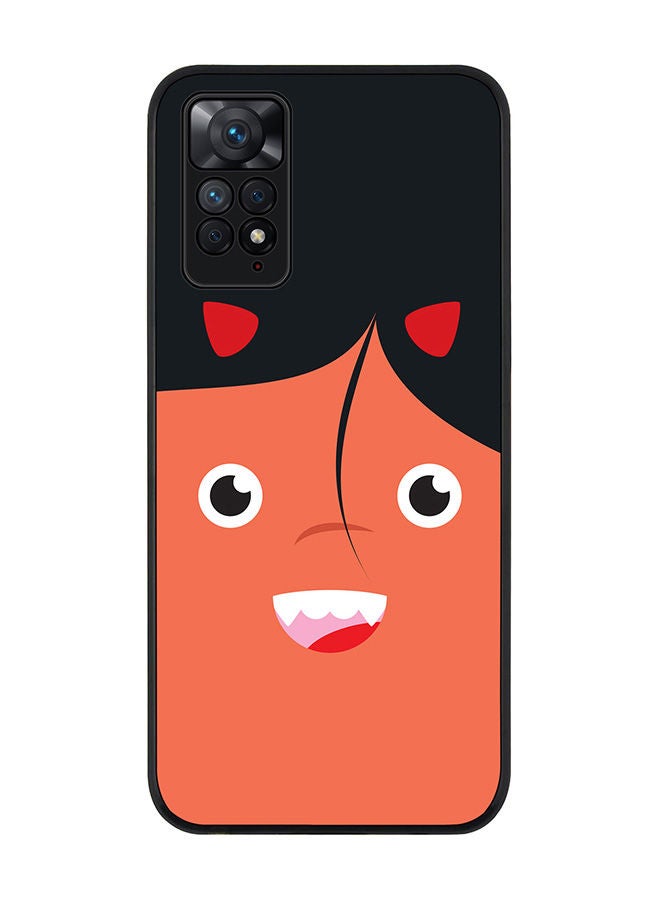 Stylizedd Rugged Black edge case for Redmi Note 11 4G/Redmi Note 11S Slim fit Soft Case Flexible Rubber Edges Anti Drop TPU Gel Thin Cover - Cute Cupid - Image 1