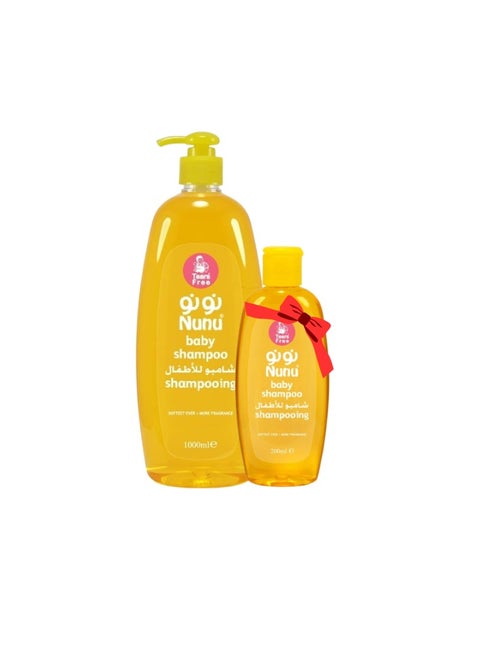 Nunu Shampoo 1L + Shampoo 200ml Free