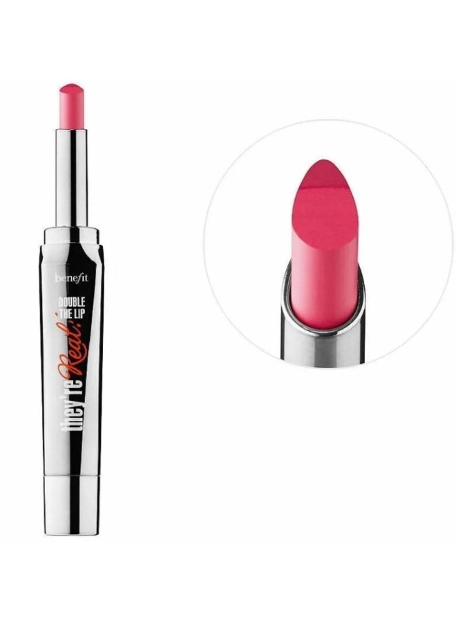 benefit They'Re Real Double Lipstick + Liner - Fuchsia Fev - Image 4
