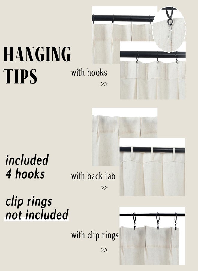 Lino Rosa Cafe Curtain 18 Inch Length Pinch Pleat Sheer Linen Farmhouse Tiny Window 1 Single Panel Curtain for Kitchen,24x18 in Long - Image 5
