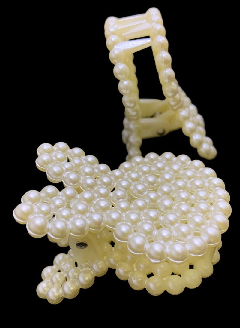 2pcs rabbit pearl hair clip - Image 1