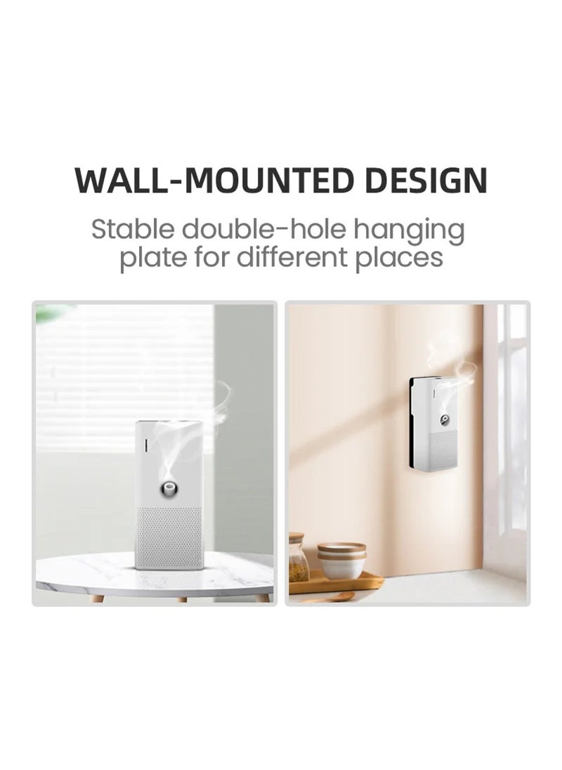 Mi VAZA - Air Fragrance Device - Essential Oil Diffuser - Waterless Fragrance Diffuser - Cordless Air Perfuming Device - Wall Mounted Aroma Diffuser - Smart Automatic Spray - Customizable Time - 130ml Capacity - Available Battery or Power - Image 1