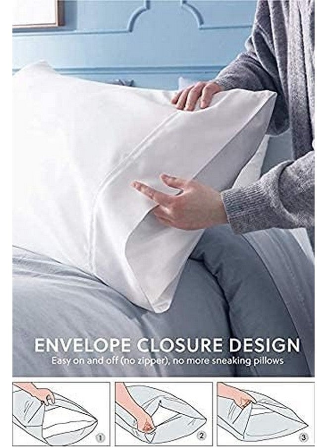 Om Bedding Collection Travel Pillowcase 12X16 500 Thread Count Egyptian Cotton Set of 2 Toddler Pillowcase Envelope Closer Red Solid with 100% Egyptian Cotton (Toddler Travel 12x16, Red)… - Image 2