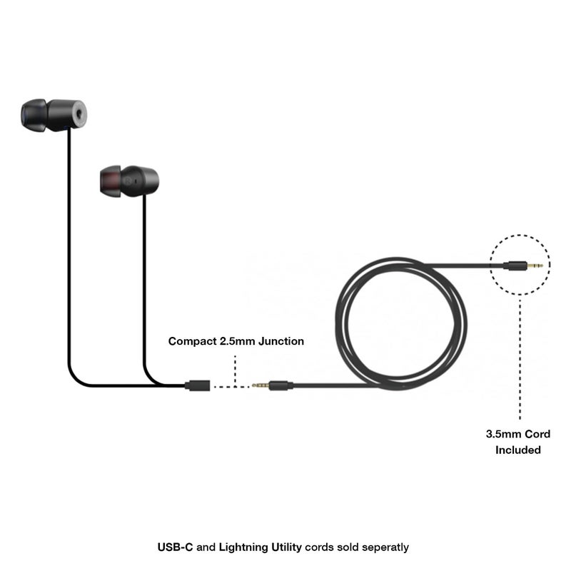 Koss KEB90 Utility Earbud, Detachable Interchangeable Cord System, Noise Isolation Design, Stealth Grey - Image 4