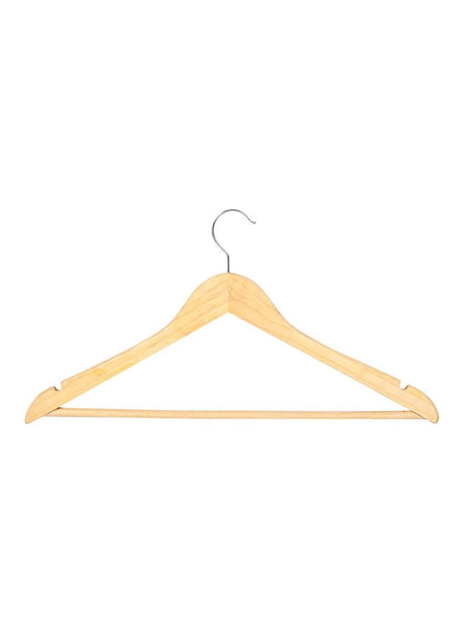 Wooden Clothes Hanger - 1 Piece Beige