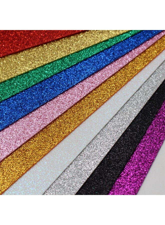 10-Piece EVA Glitter A4 Sheets DIY Handmade Children's EVA Foam Crafts Wedding Party Supplies - Image 2