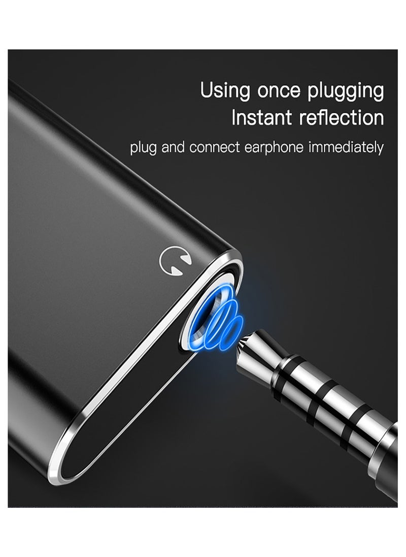 Yesido - Yesido YAU11 Audio Adapter 2 in 1 Convert For Lightning To Lightning And 3.5mm Port Splitter Adapter Line - Black - Image 1