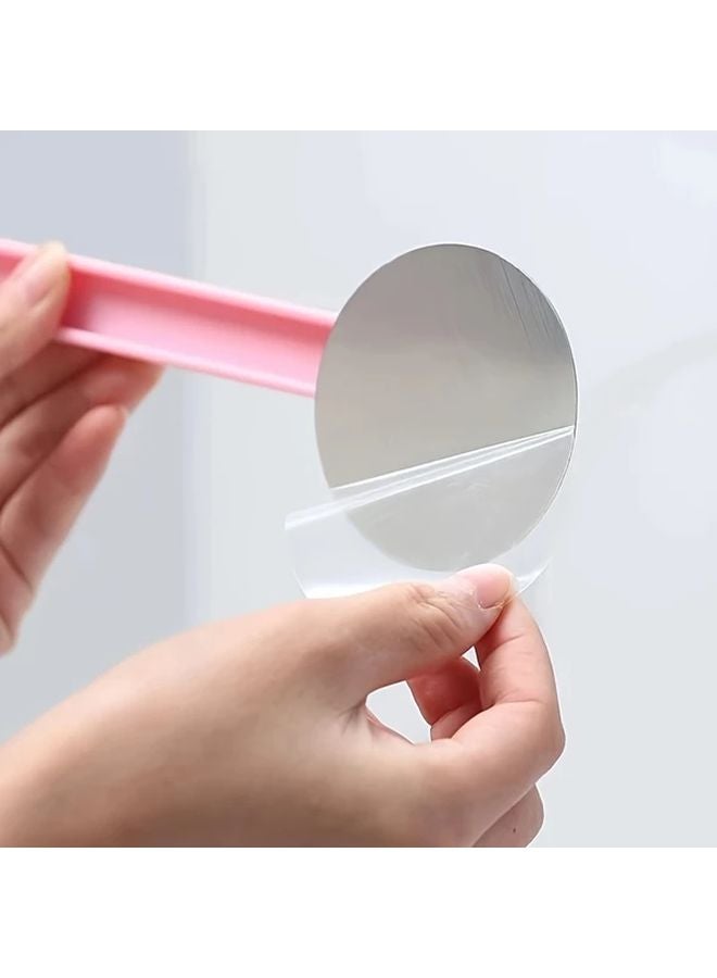 White Adhesive Hooks 6 Row Wall Mounted Seamless Hangers For Bathroom Kitchen - Image 5