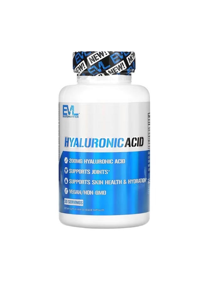 EVLUTION NUTRITION Hyaluronic Acid 200 mg 30 Veggie Capsules  - Image 1