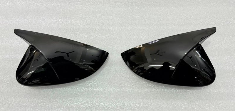 AUTO MT ABS Quality Batman Style Side Mirror Cover Carbon Mirror Cap Body Styling Kit for Side Mirror Covers for Car Prrotection. (BLACK VIRTUS-BATMAN,COVER, MIRROR-SIDE) - Image 4