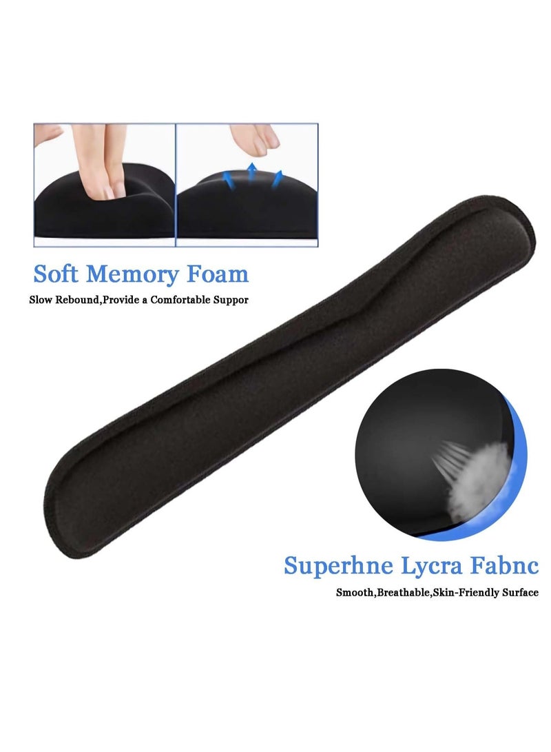 3Pcs Wrist Rest Support Set，Keyboard Wrist Rest, Mouse Pad And Small Wrist Rest Set，Memory Foam Wrist Rest Mat,with Non Slip Base，Easy Typing,Relief Getting Hand Fatigue,Suitable for Home and Office - Image 4