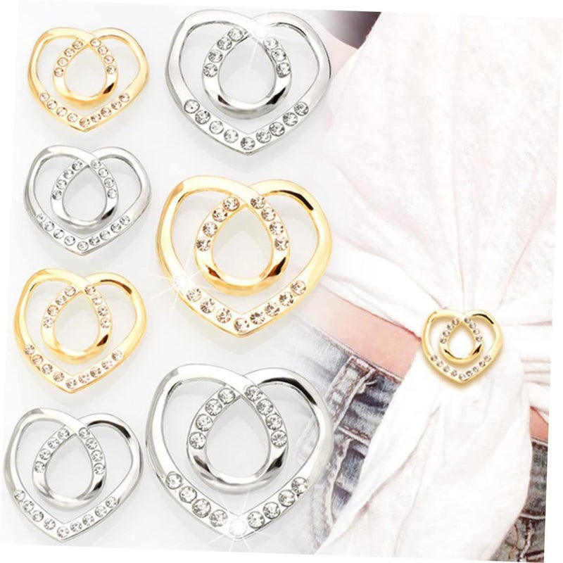 8pcs Scarf Buckle Stylish Neckerchief Clips for Elegant Outfit Decoration Material for Weddings Parties and Everyday Wear - Image 4