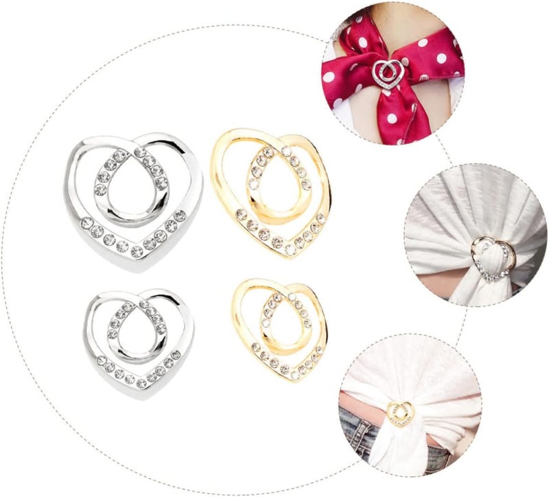 8pcs Scarf Buckle Stylish Neckerchief Clips for Elegant Outfit Decoration Material for Weddings Parties and Everyday Wear - Image 3