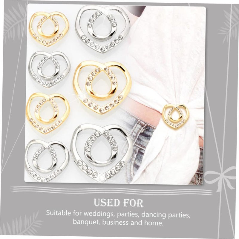 8pcs Scarf Buckle Stylish Neckerchief Clips for Elegant Outfit Decoration Material for Weddings Parties and Everyday Wear - Image 5