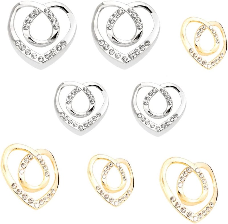 8pcs Scarf Buckle Stylish Neckerchief Clips for Elegant Outfit Decoration Material for Weddings Parties and Everyday Wear - Image 1